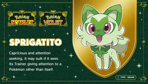 Pokémon on Twitter: "Sprigatito, the Grass Cat Pokémon - full of whimsy ...