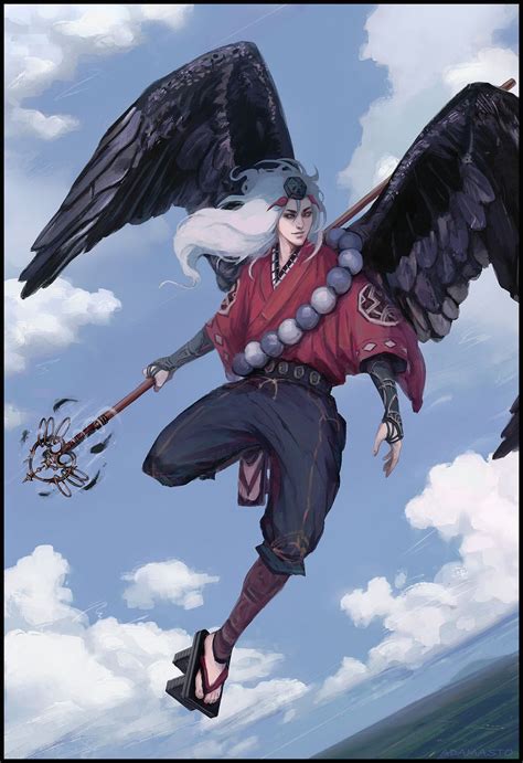 ArtStation - Karasu Tengu, Kseniia Tselousova Rpg Character, Fantasy ...