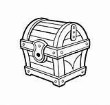 Premium Vector  Treasure chest Illustration Outline clip Art sketch template