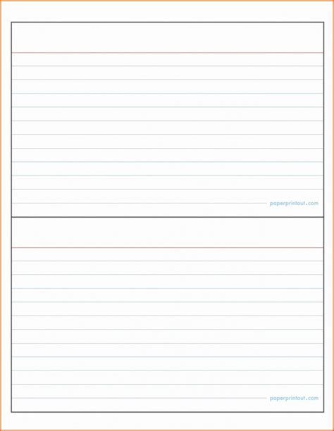 Notecard Template Google Docs