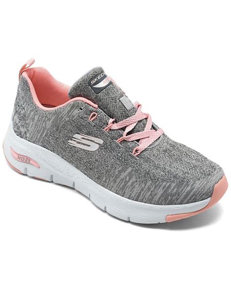 Skechers Women's Arch Fit - Comfy Wave Arch Support Walking Sneakers ...