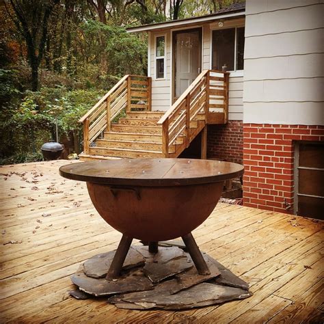 Can I Safely Use a S&S Fire Pit on My Deck? - S&S Fire Pits - Our Steel Fire Pit Is Guaranteed ...