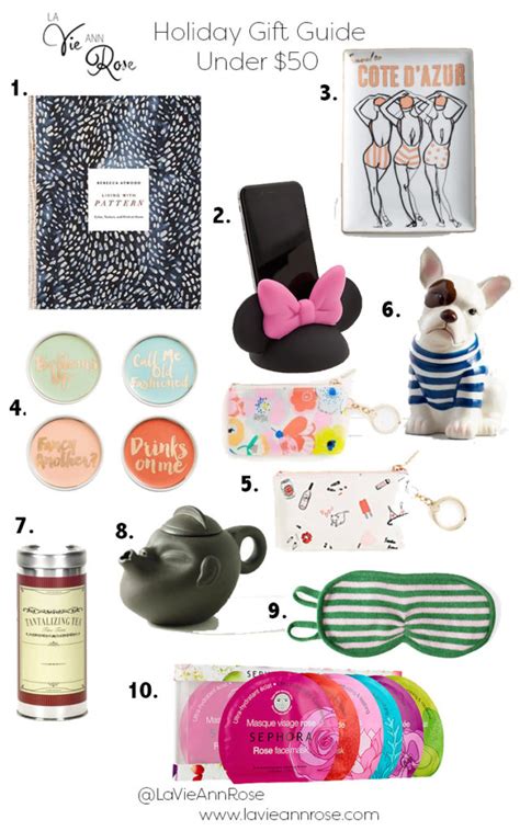 Holiday Gift Guide: Under $50 | LaVieAnnRose