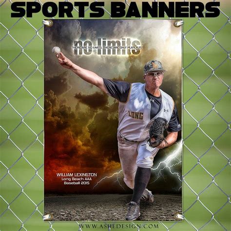 Amped Sports Banner 24x36 - No Limits | Sport banner, Banner, Sports design inspiration