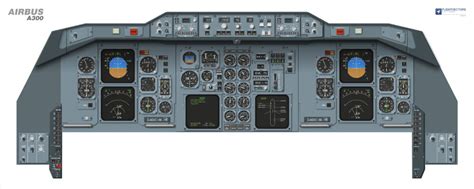 Airbus A300 Flight Deck Cockpit Training Posters by Flightvectors | Airbus A300