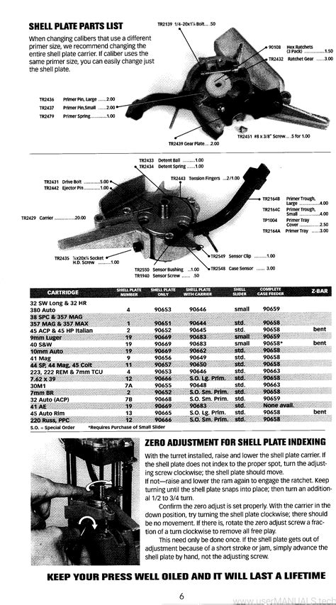 Lee Pro1000 Instructions