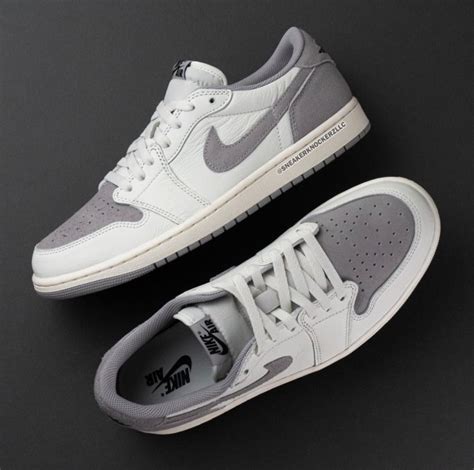 Air Jordan 1 Low Atmosphere Grey Details CZ0790-101 · JustFreshKicks