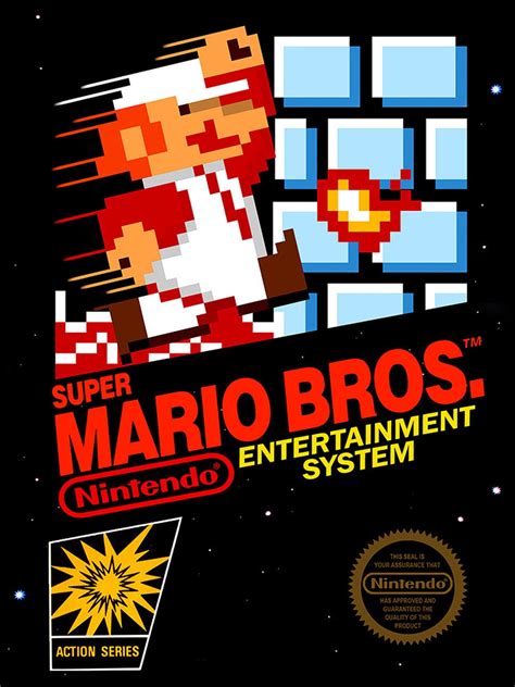 Póster de videojuegos de Super Mario Bros NES 18 x 24, 1,2,3 y paquete ...