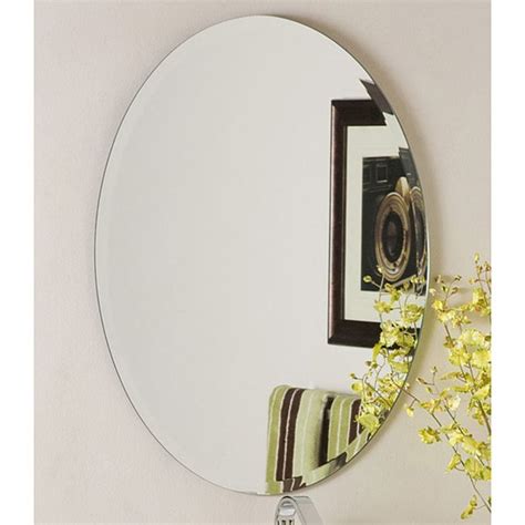 Odelia Oval Bevel Frameless Wall Mirror - Free Shipping Today - Overstock.com - 12667997