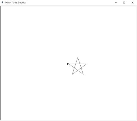 Как нарисовать звезду в python turtle