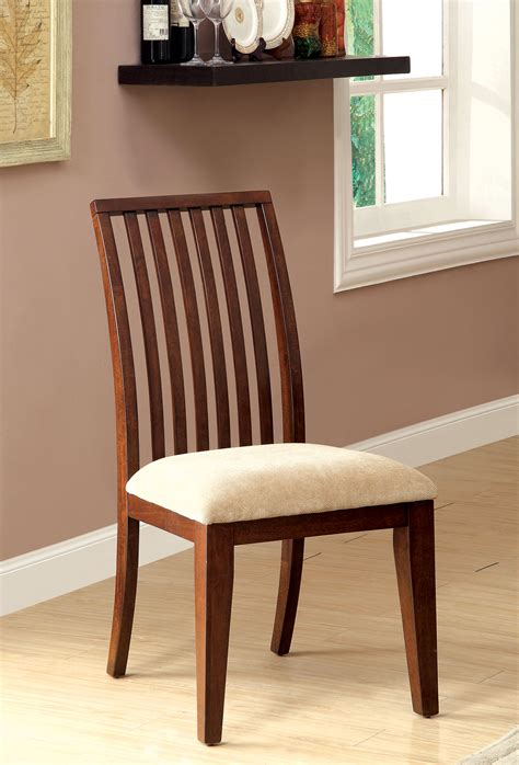 Furniture of America Bavea Brown Cherry Dining Chair (Set of 2)