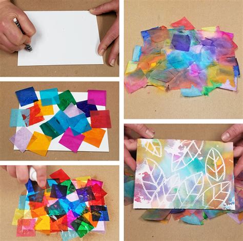 Tissue Paper Painting - Bleeding Color Art Activity - S&S Blog