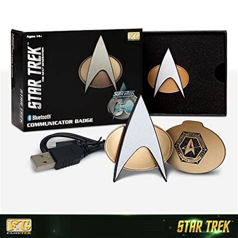 FAMETEK Star Trek Next Generation Bluetooth Communicator Badge - TNG ...