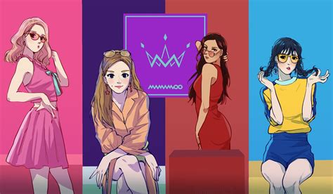 Mamamoo fanart | Ilustraciones, Diseño de personajes, Dibujos