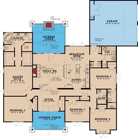 5 Bedroom Mansion Floor Plan - floorplans.click