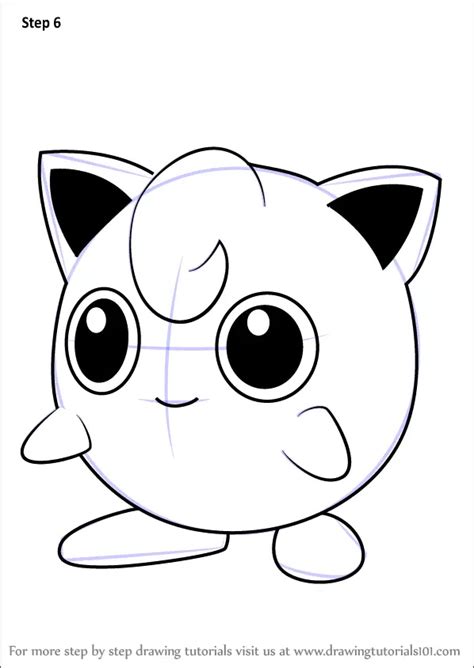 How to Draw Jigglypuff from Pokemon GO (Pokemon GO) Step by Step ...