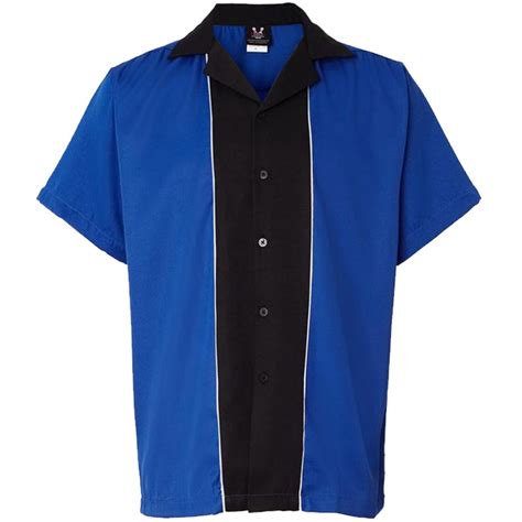 BowlingShirt.com - Swing Master 2.0 Bowling Shirt - Royal & Black