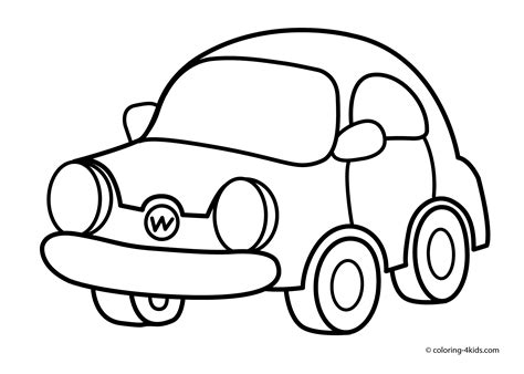 Car Colouring Pages for Toddlers