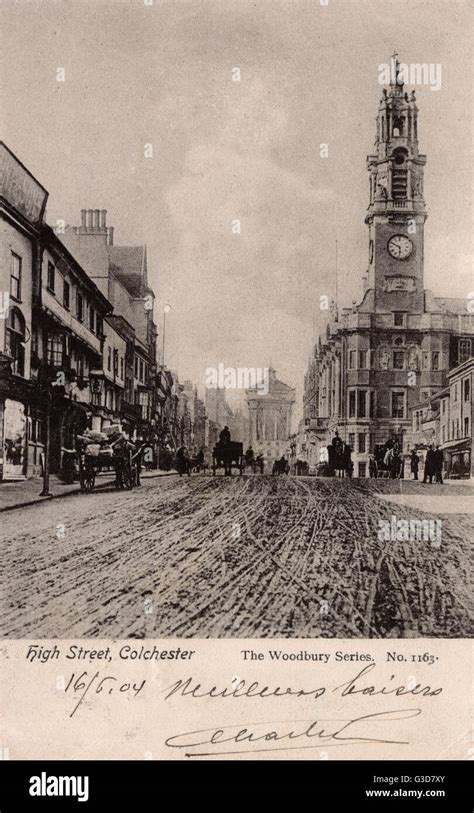 High Street, Colchester, Essex Date: 1904 Stock Photo - Alamy