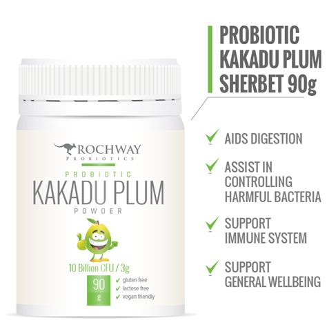 Rochway, Kakadu Plum Powder 10 Billion cfu per 3g , 90g – Mega Vitamins