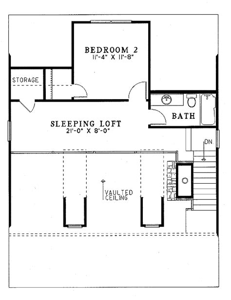 Farmhouse Style House Plan - 2 Beds 2 Baths 1400 Sq/Ft Plan #17-2019 ...