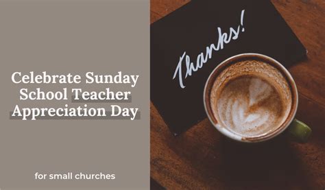 Celebrate Sunday School Teacher Appreciation Day - Small Church Ministry