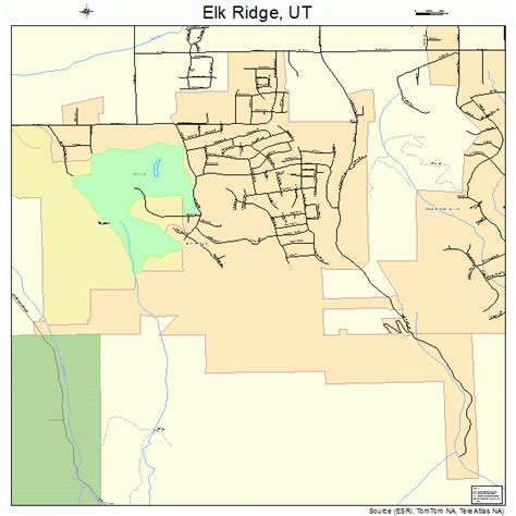 Elk Ridge Utah Street Map 4922370