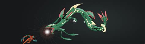 [2880x900] My Attempt at a Rayquaza vs. Deoxys Wallpaper, I'm not the best at Photoshop or ...