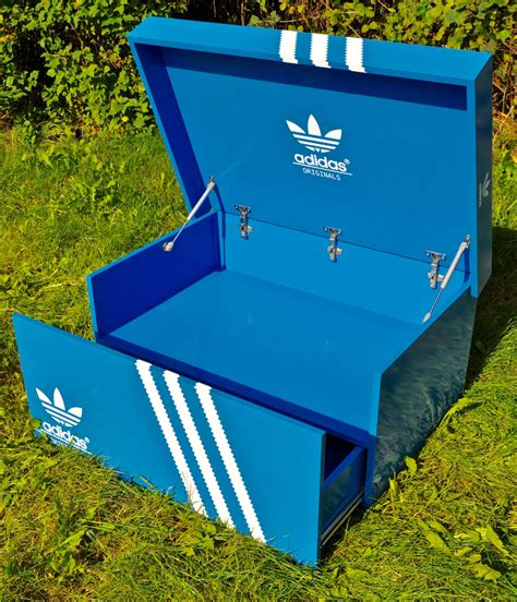 Adidas XXXL Shoe box storage chest | Shoe box storage, Diy storage shelves, Giant shoe box