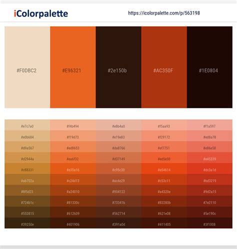 220+ Latest Color Schemes with Rust Color tone combinations | 2023 | iColorpalette