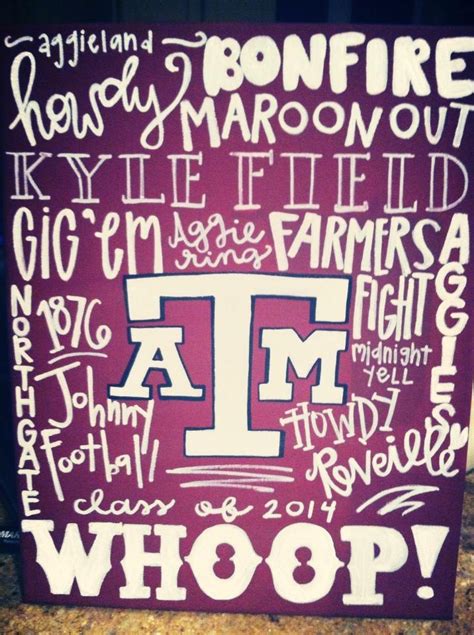 Texas A College Station Canvas #tamu #gigem | Texas a&m college ...