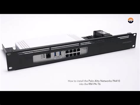 Palo Alto Networks PA-410 - Product Installation for Rackmount.IT - RM-PA-T6 - YouTube