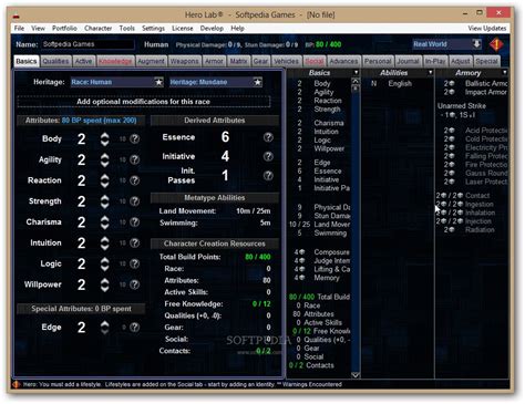 Hero Lab - Pathfinder Role-Playing Game Download, Screenshots