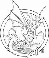 Dragon Coloring Pages For Adults  Best Kids sketch template