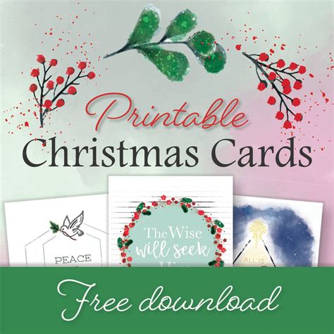 Free Printable Christmas Cards | ComResources.com