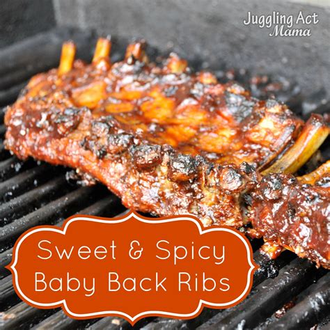 Sweet & Spicy Baby Back Ribs {#PasstheCookbook} - Juggling Act Mama