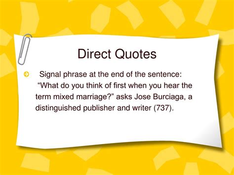 PPT - Direct Quotes PowerPoint Presentation, free download - ID:1049534