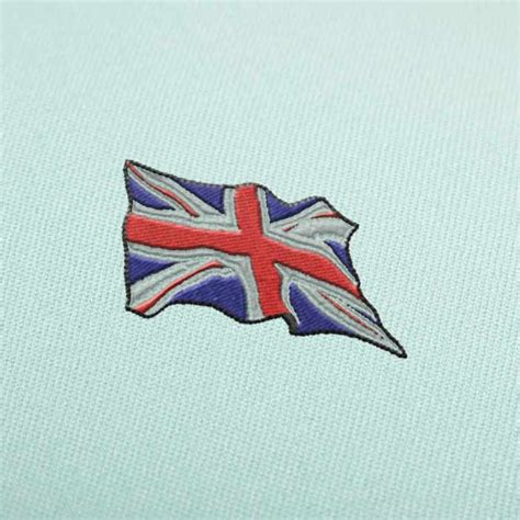 Waving Union Jack Flag UK Embroidery Design Download - EmbroideryDownload