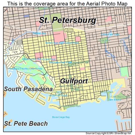 Aerial Photography Map of Gulfport, FL Florida