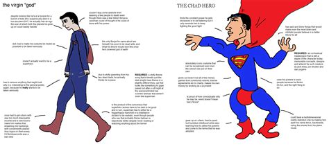 The virgin "god" vs the chad hero | Virgin vs. Chad | Know Your Meme