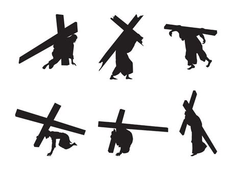 Vector Jesus Silhouettes 85249 Vector Art at Vecteezy