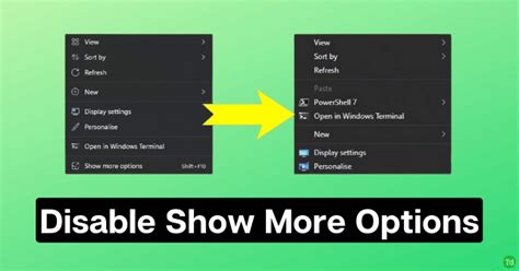 How To Disable Show More Options From Windows 11 Context Menu | techdatu