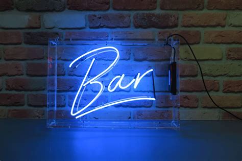 Custom Neon "BAR" Sign Underlined | Neon Creations