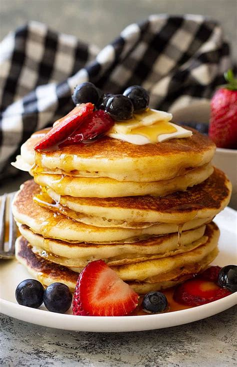 Fluffy Buttermilk Pancakes - Countryside Cravings