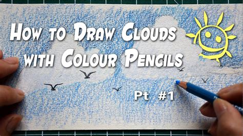 how to draw clouds with colored pencils - ginosagon