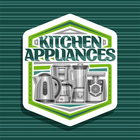 Vector Logo for Kitchen Appliances Stock Vector - Illustration of ...