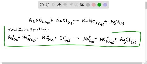 SOLVED: 'Separate the following balanced chemical equation into its total ionic equation: AgNO3 ...