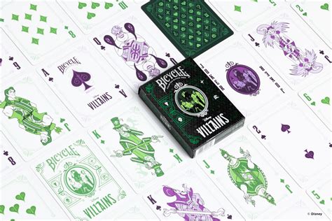 Disney Villains Inspired Playing Cards by Bicycle- Green