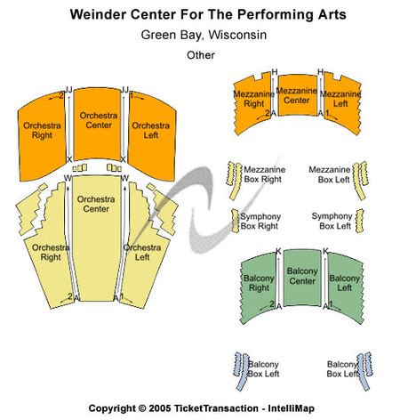 Cofrin Family Hall At Weidner Center For The Performing Arts Tickets ...