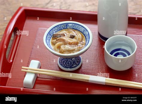 homemade ika no shiokara, salted fermented squid meat and liver, Japanese food Stock Photo - Alamy